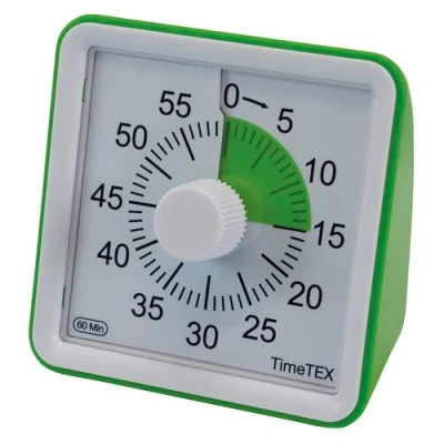 Bild av TimeTEX tidstidsklocka ljudlös kompakt (grön)