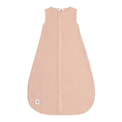 Bild av LÄSSIG Baby sommar sovsäck ärmlös Muslin bomull GOTS certifierad, unisex/Muslin sovpåse puderrosa, storlek 74/80 7 12 månader