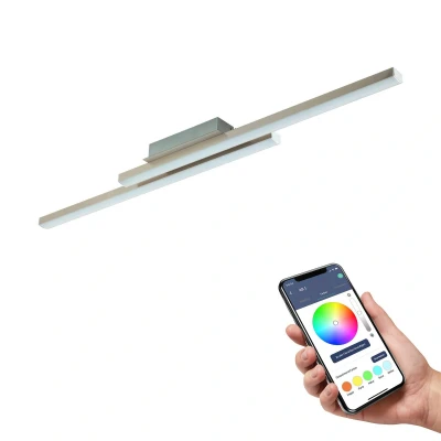 Bild av EGLO connect Fraioli Z LED taklampa nickel matt