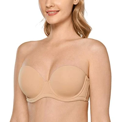 Bild av DELIMIRA Dambygelstöd Contour Plus Size Multiway Strapless Bh Taupe 70E