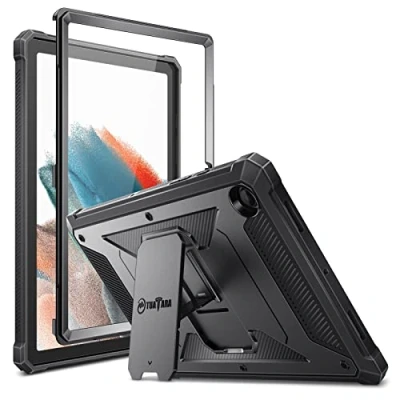 Bild av FINTIE Stötskydd för Samsung Galaxy Tab A8 2021 10,5&quot; fodral med skärmskydd och inbyggt stativ robust SM X200/X205/X207, svart