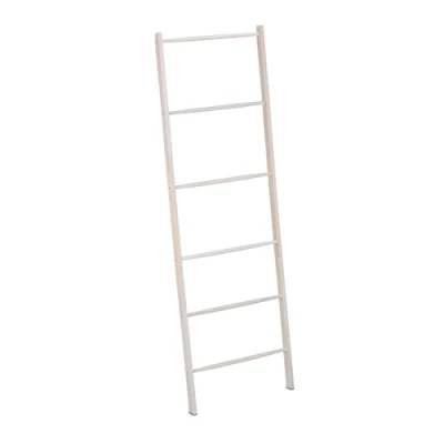Bild av Relaxdays Handduksstege trä, 6 steg, tvättstege handdukar &amp; kläder, H x B 170 55 cm, badrumsstege, vit