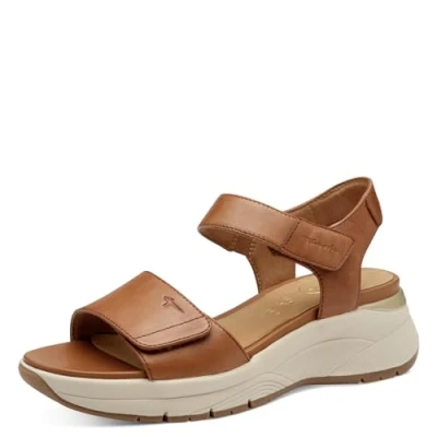 Bild av TAMARIS Comfort dam multiAdjustable sandaler, NUT, 38 EU, Spår, EU