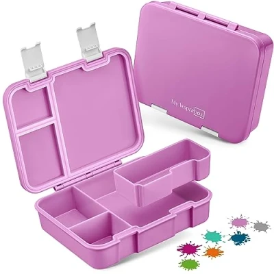 Bild av My Vesperbox Jin Bento Box barn matlåda extremt robust brödlåda, perfekt för dagis och skola, rosa