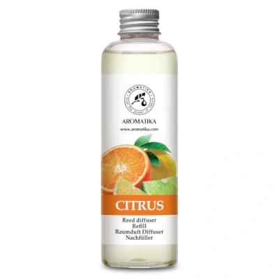 Bild av Reed Diffuser Refill Citrus 200ml Home Fragrance Air Freshener Room Relaxation Scented Diffusers Scent Aromatherapy