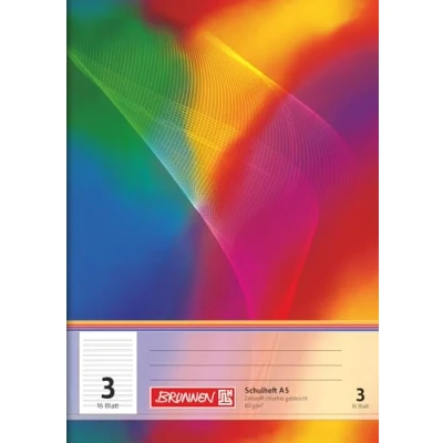 Bild av Brunnen 104590302 skolväska A5 (16 blad, linjerad, linjär 3, klass 3)