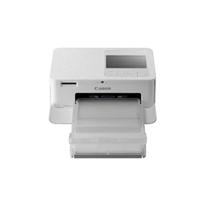 Bild av Canon SELPHY CP1500 Mini fotoskrivare (utskrift upp till vykortsstorlek 10 x 15 cm, USB C, WLAN, trådlös, termisk sublimering, App, färgstabil 100 år) vit [utan färgband/papper, utan batteri],