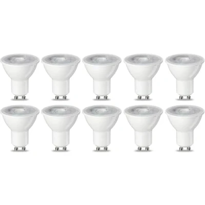 Bild av Amazon Basics GU10 spotlight, lampa, LED, 4,7 W (motsvarande 50 W), varmvit, ej dimbar, 10 pack