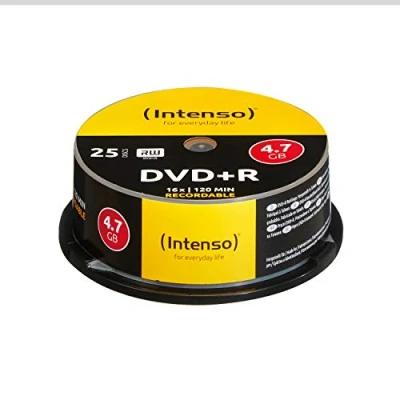Bild av Intenso 411154 DVD+R 16 x 25 Pack Cakebox