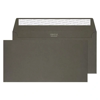 Bild av Blake Creative Colour 25224 färgade kuvert självhäftande grafit grå DL+ 114 x 229 mm 120 g/m² 25 stycken