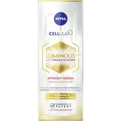 Bild av NIVEA LUMINOUS630 antipigmentfläckar intensivserum, ansiktsvård med tiamidol för en jämnare och strålande hy, serum mot pigmentfläckar (30 ml)
