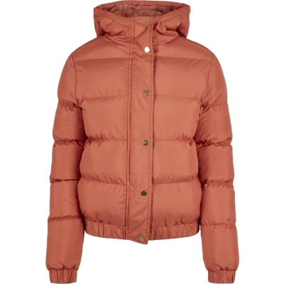 Bild av Urban Classics Ladies Hooded Puffer Jacket Vinterjacka, Storlek: 4XL, Redearth