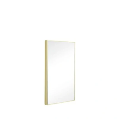 Bild av Hübsch Shine Medium spegel, gul, 32 x 55 cm