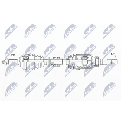 Bild av Drivaxel nissan qashqai / +2 I (j10, Nj10, Jj10e), framaxel höger, i, 39100BB22C, 39100JD22C, 39100J