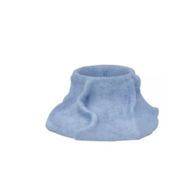 Bild av Mette Ditmer ART PIECE Lava Candleholder Ljusstake Light Blue Ø12,5 x H6 cm