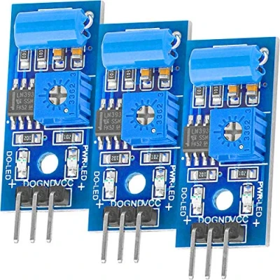 Bild av AZDelivery 3 x SW420 vibrationsskakningsskakningssensor modul kompatibel med Arduino och Raspberry Pi