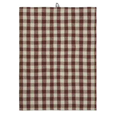 Bild av Ferm Living Hale Tea Towel Kökshandduk Cinnamon/Grey Green W50 x H70 cm