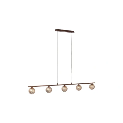 Bild av Paul Neuhaus hänglampa Greta, 132 cm, 5 lampor, metall, G9