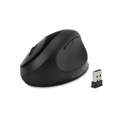 Bild av Kensington wireless ergonomic mouse Pro Fit Ergo, for laptop, desktop, PC and gaming, with 2.4G USB or Bluetooth connection, 3 DPI settings 5 buttons, black, K75404EU