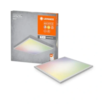 Bild av LEDVANCE Smart LED panellampa med WiFi teknik för inomhus, ändra ljusfärg (3 0006500 K), RGB färgändringsbar, 600 mm x mm, kompatibel Google och Alexa, SMART+ PLANON PLUS MULTICOLOR