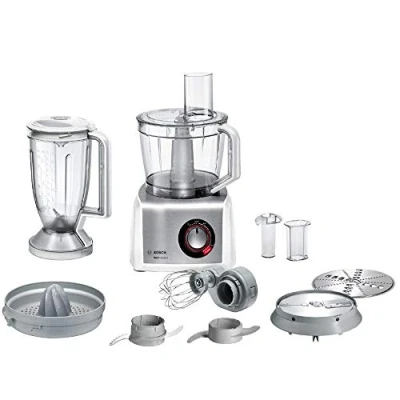 Bild av Bosch MC812S820 MultiTalent 8/1 250 watt/3,9 liter/multitillbehör, vit/rostfritt stål