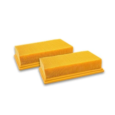 Bild av vhbw 2 x platta veckade filter kompatibelt med Flex S 36,S 47, S36,S47, VCE 35 L AC, 45 H M AC ersättning för Bosch 2607432033, Dewalt D279015 XJ