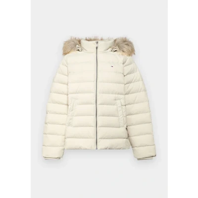 Bild av Tommy Jeans Basic Hooded Jacket Dunjacka, Storlek: 56, Newsprint