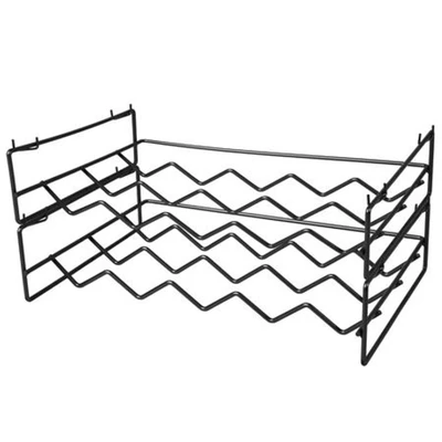 Bild av Bastian Wine rack Bacchus 2 pieces Black lacquer Metal