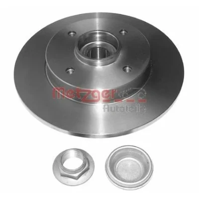 Bild av METZGER 6110018 Disque de frein Essieu arrière 248,6 9 4 108 plein avec roulement roues intégré, bague magnétique intégré référence OE