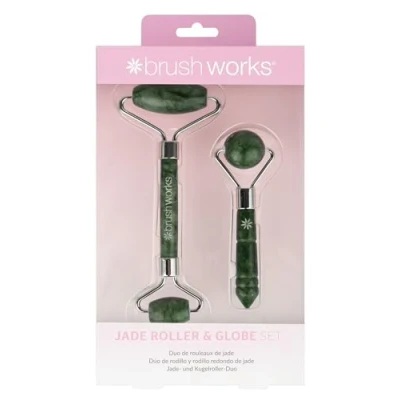 Bild av Brushworks JADE Roller &amp; Globe SET Ansiktsvårdsset, Storlek: One Size, Green