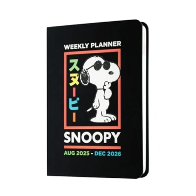 Bild av Grupo Erik Pocket Academic Diary 2025 2026 Week To View Snoopy Stationery A6 17 Month, Weekly Planner Mid Year Gifts For Dog Lovers