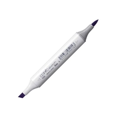Bild av COPIC Sketch märkpenna typ V 25, Pale Blackberry, professionell penselmarkör, med en superpenselspets och medium broad spets