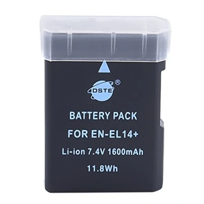 Bild av DSTE EN EL14 uppladdningsbart Li ion batteri för Nikon Coolpix P7000, P7100, P7700, Df, D3100, D3200, D5100, D5200, D5300 digitala kameror