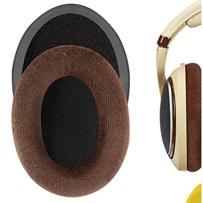 Bild av Geekria Comfort Velour reserv öronkuddar för Sennheiser HD598, HD598SE, HD598CS hörlurar öronkuddar, öronkåpor, reparationsdelar (brun)