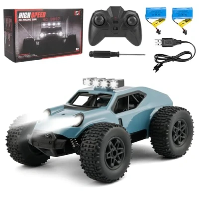 Bild av Comius Sharp Fjärrstyrd bil, bil med fjärrkontroll 1/20 25 km/h monstertruck fjärrstyrd, terrängfordon LED lampor, gåva för barn i åldern 714 (blå)