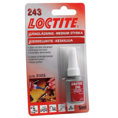 Bild av LOCTITE 243 SKRUVLÅSNING 5ML 257739 OE 41 LO31415