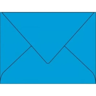 Bild av Clairefontaine Ref 550C pollenkuvert (paket med 20) 75 x 100 mm storlek, 120 gsm papper, gummerad tätning, bläckstråleskrivare och laserskrivare kompatibel, syrafri intensivt blått