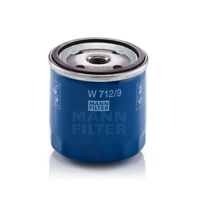 Bild av MANN FILTER W 712/9 Filtre à huile M 16 X 1.5 avec un clapet de non retour vissé PEUGEOT: 205 II 3/5 portes, CITROËN: 2CV Berline