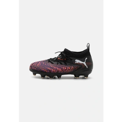 Bild av Puma Future 8 Match FG/AG JR fotbollssko, svart vit glödande röd, 13 UK, lysande 32 EU