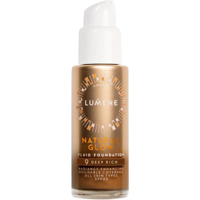 Bild av Lumene Natural Glow Fluid Foundation SPF20 9 Deep Rich 30 ml