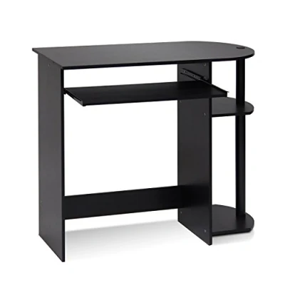 Bild av Furinno enkel montering datorskrivbord, studieskrivbord, skrivskrivbord, Espresso, 80 (B) x 73 (H) 40 (D) cm
