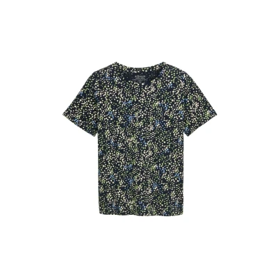 Bild av TOM Tailor Tshirt med print, Storlek: 46, Multicolor navy dot structure