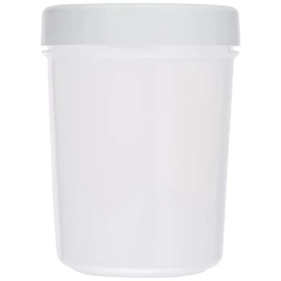 Bild av TATAY matlåda, lufttät 0,4 l kapacitet, skruvlock, BPA fri, mikrovågsugn och diskmaskin, vit. Dimension: 8,5 x 11,1 cm