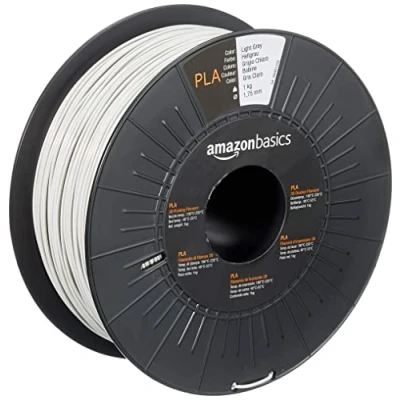 Bild av Amazon Basics PLA, 3D skrivarfilament, 1,75 mm, ljusgrå, 1 kg per spole