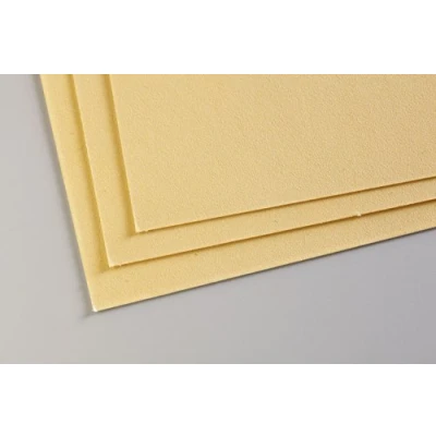 Bild av Clairefontaine Ref 96022C Pastelmat kortark (paket med 5 ark) 360 gsm kort 50 x 70 cm Buttercup färg Speciellt formulerad för användning pasteller