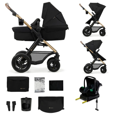 Bild av Kinderkraft MOOV 2 4 in 1 Air Duovagn, Pure Black