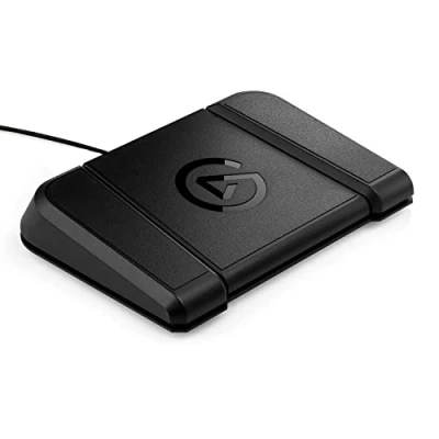 Bild av Elgato Stream Deck Pedal handsfree kontrollbord, 3 makropedaler, aktivera åtgärder i appar och programvara som OBS, Twitch, YouTube med flera, fungerar Mac PC