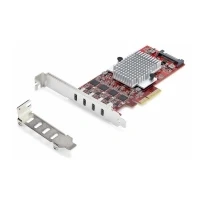 Bild av StarTech.com 4 Port USB Type C PCIe Card 10Gb 4x Controllers TAA adapter 3.0 x4 3.2 Gen 2 x Compliant