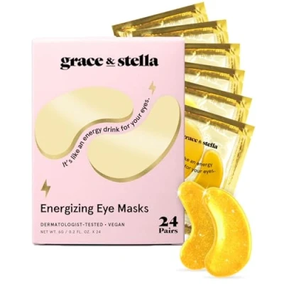 Bild av Grace &amp; Stella Prisbelönta Ögonmasker (Guld, 24 par) för Reducerade Mörka Ringar