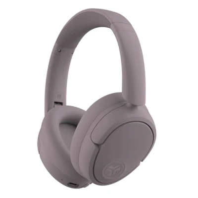 Bild av JLab JBuds LUX ANC Smart Aktiva Brusreducerande Hörlurar Over Ear Trådlösa med Mikrofon, 70+ Timmar Speltid Fällbara Bluetooth Multipoint &amp; Anpassningsbart Ljud, Ljuslila